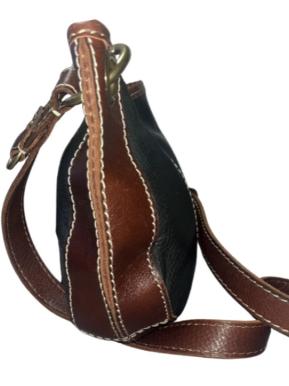 Vintage Fossil Patchwork Tooled
Leather Hobo Bag - Excellent
Condition - Picture 3 of 7